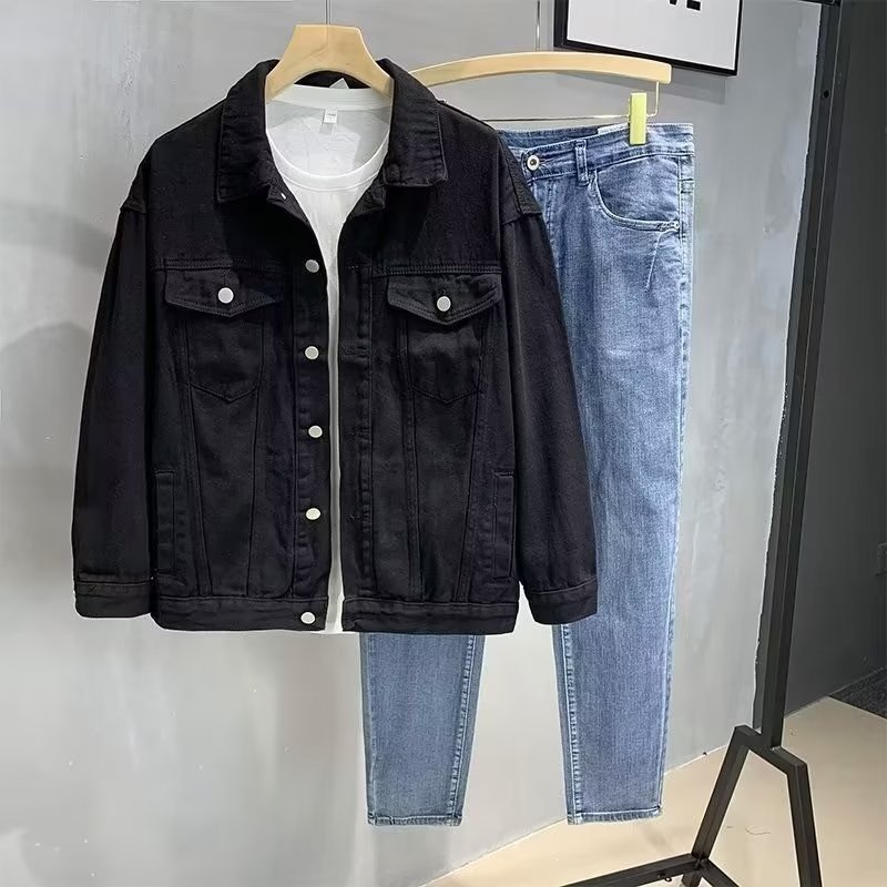 Handsome Edgy Relaxed-fit Versatile Workwear Jacket Top - الصورة 5