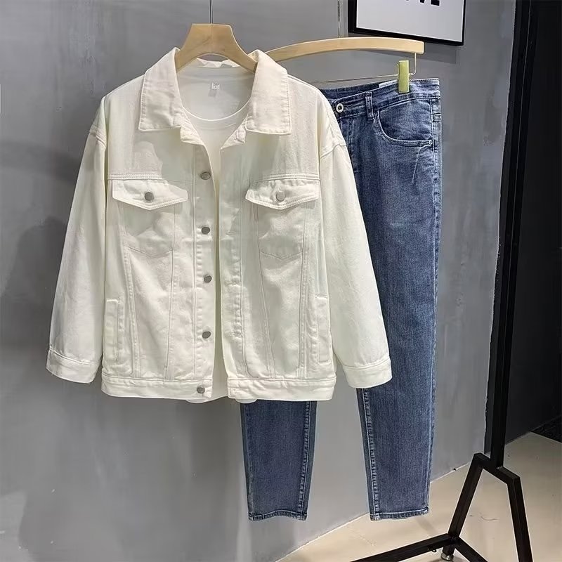 Handsome Edgy Relaxed-fit Versatile Workwear Jacket Top - الصورة 4
