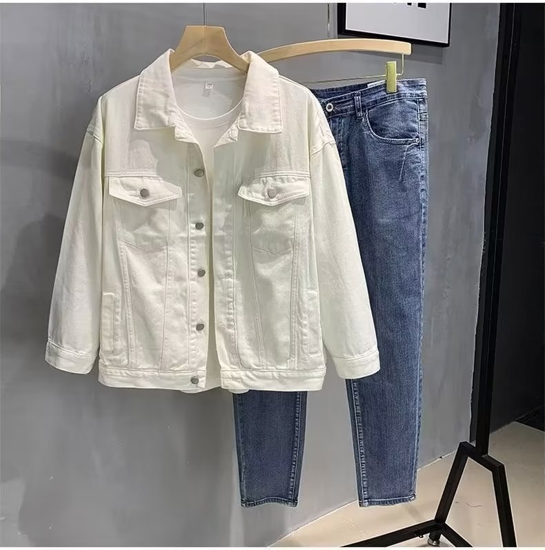 Handsome Edgy Relaxed-fit Versatile Workwear Jacket Top - الصورة 7